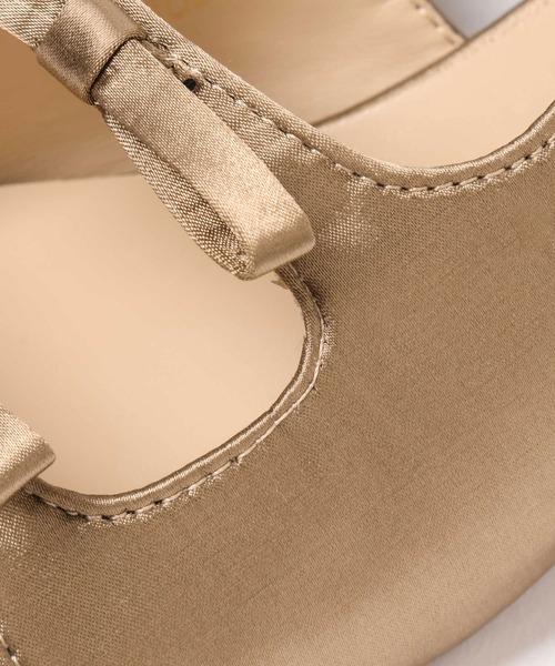 mysty woman（ミスティウーマン）の「ダブルリボンサテンミュール  323424（サンダル・レディース・ブラック/モカ・LARGE/MEDIUM）」の22枚目の写真