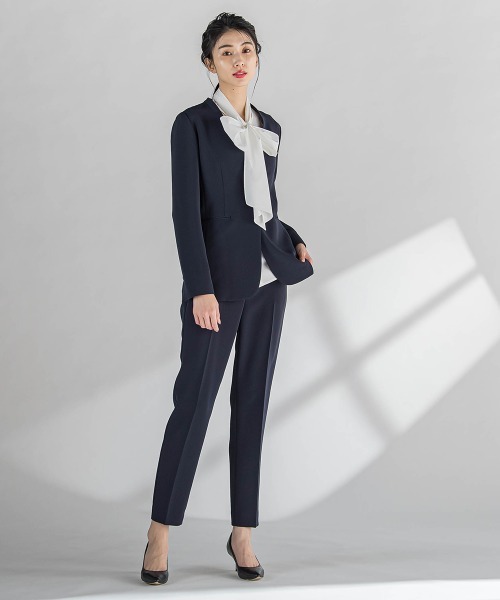 セール】ダブルクロステーパードパンツ≪洗濯機で洗える≫（スラックス