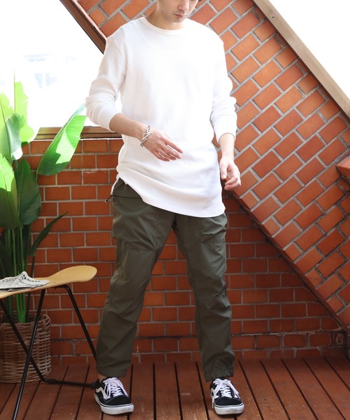 OUTDOOR PRODUCTS（アウトドアプロダクツ）の「OUTDOOR PRODUCTS 撥水ストレッチ ワーク クライミング ジョガー（カーゴパンツ・メンズ・カーキ/ブルー/ブラック/ベージュ/ネイビー・MEDIUM/X-LARGE/LARGE）」の10枚目の写真