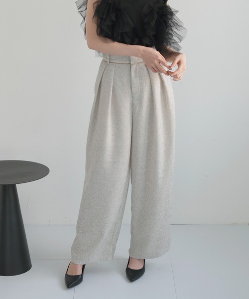 パンツ Lien セール】サテンラインイージーパンツ（スラックス）｜LIAN（リアン）の
