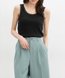 Honeys | 【ＵＶカット・吸水速乾】テレコレースタンク(キャミソール)