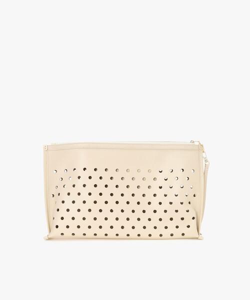 agnes b.(アニエスベー)の「ハンドバッグ YAS08-04(クラッチバッグ・レディース・ベージュ・FREE)」の2枚目の写真