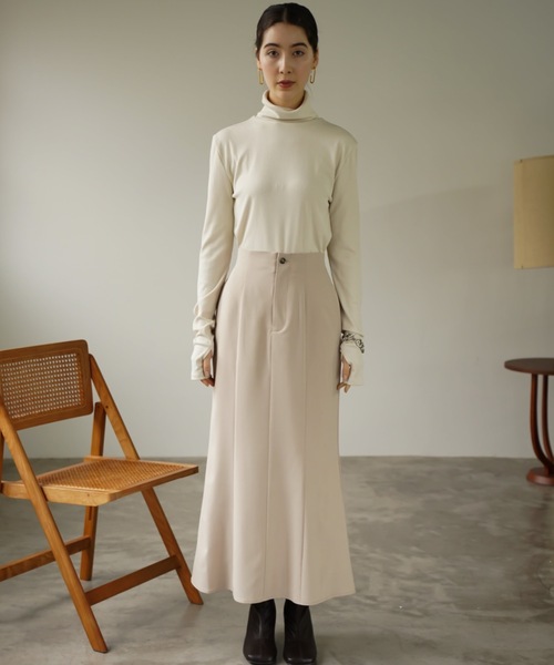 CIEL'AIR(シエルエアー)の「High Waist Mermaid Skirt(スカート・レディース・ベージュ/グレー・LARGE/MEDIUM)」の15枚目の写真