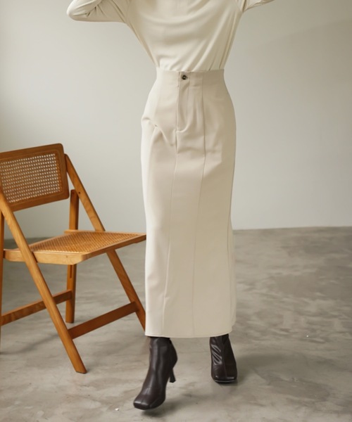 CIEL'AIR(シエルエアー)の「High Waist Mermaid Skirt(スカート・レディース・ベージュ/グレー・LARGE/MEDIUM)」の16枚目の写真