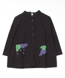Emago（イマゴ）の「EMAGO ぶどう刺繍シャツ（シャツ/ブラウス