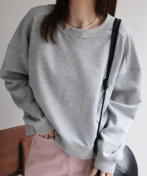 CREARE -LINO-（クレアーレリノ）の「＜レディース商品＞切り替えデザインスウェット（Tシャツ/カットソー・レディース・ベージュ/ホワイト/ピンク/ブラック/グレー/チャコールグレー・FREE）」の11枚目の写真
