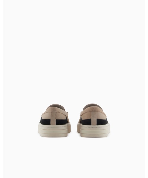 ARMANI EXCHANGE(アルマーニエクスチェンジ)の「【A|X アルマーニ エクスチェンジ】スリップオンスニーカー(スニーカー・メンズ・ベージュ/ネイビー・6.5/7/7.5/8/8.5/9/9.5/10/10.5/6)」の5枚目の写真