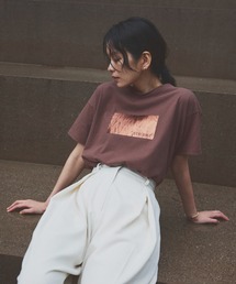hellam | シルバーヴィンテージ箔プリントTシャツ(Tシャツ/カットソー)