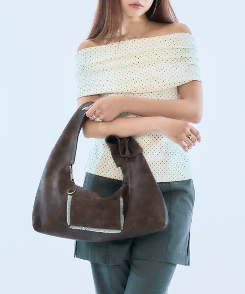 hieta tina バッグ ブラック キーホルダー付き ティナ / Black - Hieta | 60% - アジアファッション通販