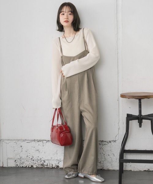 RETRO GIRL（レトロガール）の「シャイニープリーツPO（Tシャツ/カットソー・レディース・ナチュラル/ライトグレー/ブラック・FREE）」の4枚目の写真