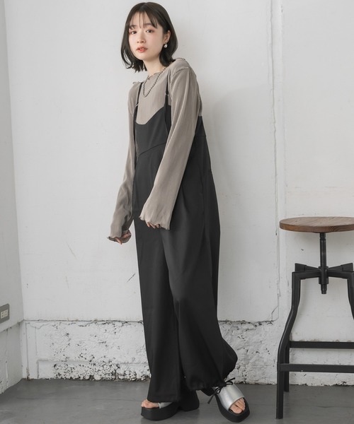 RETRO GIRL（レトロガール）の「シャイニープリーツPO（Tシャツ/カットソー・レディース・ナチュラル/ライトグレー/ブラック・FREE）」の17枚目の写真