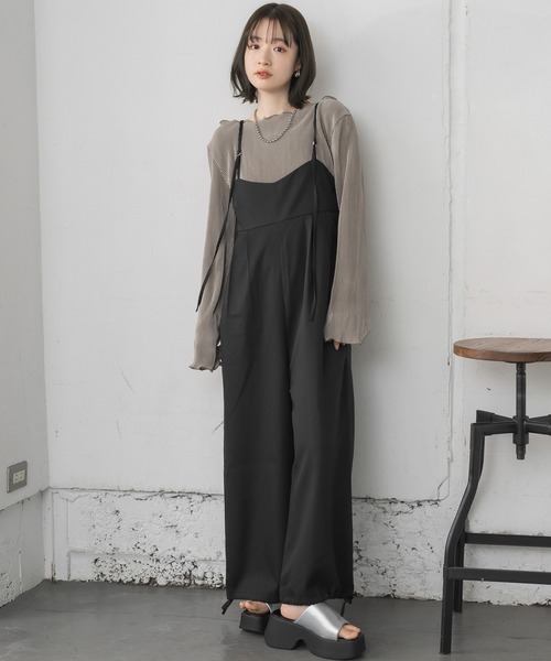 RETRO GIRL（レトロガール）の「シャイニープリーツPO（Tシャツ/カットソー・レディース・ナチュラル/ライトグレー/ブラック・FREE）」の18枚目の写真