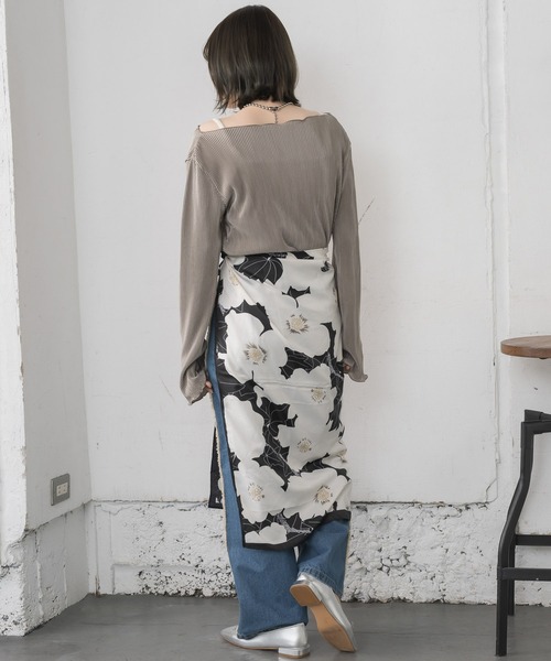 RETRO GIRL（レトロガール）の「シャイニープリーツPO（Tシャツ/カットソー・レディース・ナチュラル/ライトグレー/ブラック・FREE）」の21枚目の写真