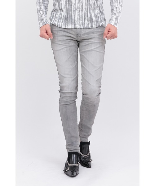 TORNADO MART（トルネードマート）の「3Dｳﾞｨﾝﾃｰｼﾞｽｷﾆｰﾃﾞﾆﾑ（デニムパンツ・メンズ・グレー/ネイビー・XXL/LL/M/S/L）」の2枚目の写真