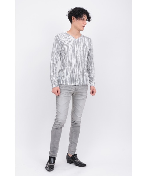 TORNADO MART（トルネードマート）の「3Dｳﾞｨﾝﾃｰｼﾞｽｷﾆｰﾃﾞﾆﾑ（デニムパンツ・メンズ・グレー/ネイビー・XXL/LL/M/S/L）」の11枚目の写真