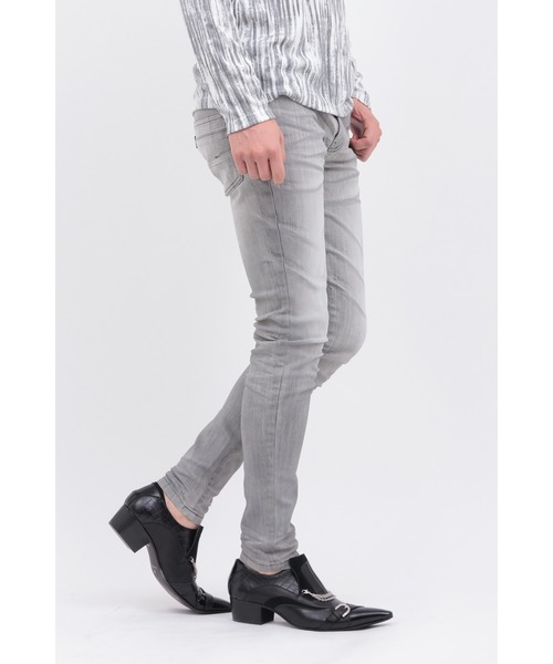 TORNADO MART（トルネードマート）の「3Dｳﾞｨﾝﾃｰｼﾞｽｷﾆｰﾃﾞﾆﾑ（デニムパンツ・メンズ・グレー/ネイビー・XXL/LL/M/S/L）」の12枚目の写真