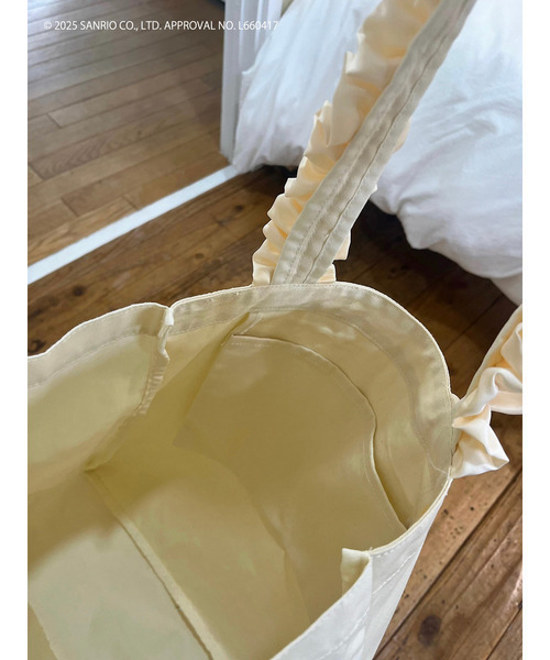 MIIA（ミーア）の「マイメロディ フリルトートバッグ（トートバッグ・レディース・ベージュ・FREE）」の16枚目の写真