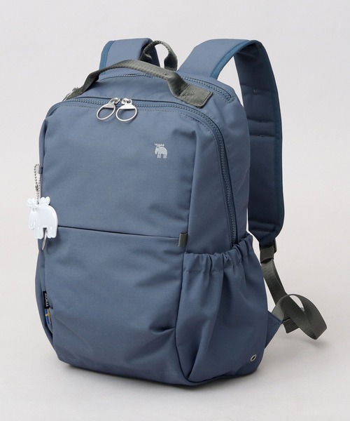 moz(モズ)の「軽量 撥水 ポリエステル バックパック PC収納・キャリーオン対応(バックパック/リュック・レディース・ブラック/ブルー/オフホワイト・FREE)」の9枚目の写真