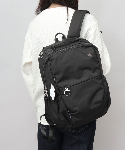 moz(モズ)の「軽量 撥水 ポリエステル バックパック PC収納・キャリーオン対応(バックパック/リュック・レディース・ブラック/ブルー/オフホワイト・FREE)」の5枚目の写真