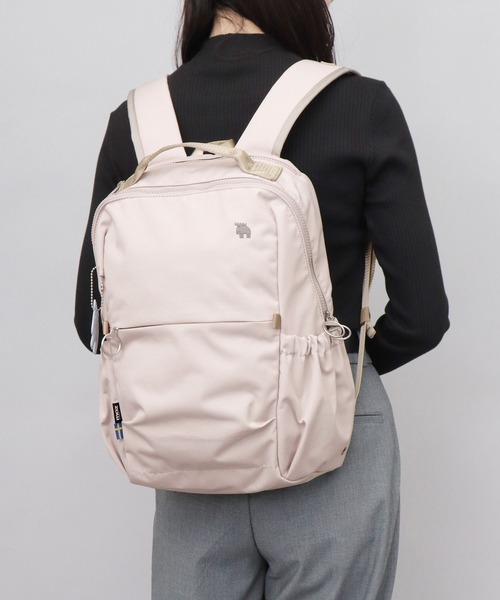 moz(モズ)の「軽量 撥水 ポリエステル バックパック PC収納・キャリーオン対応(バックパック/リュック・レディース・ブラック/ブルー/オフホワイト・FREE)」の4枚目の写真