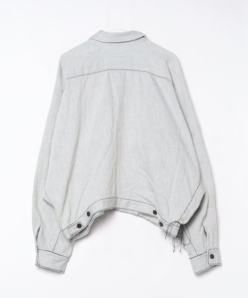 my beautiful landlet（マイビューティフルランドレット）の「【my beautiful landlet】 0th STITCH DENIM JACKET（デニムジャケット・メンズ・ライトベージュ/ライトブルー・1/0）」の9枚目の写真