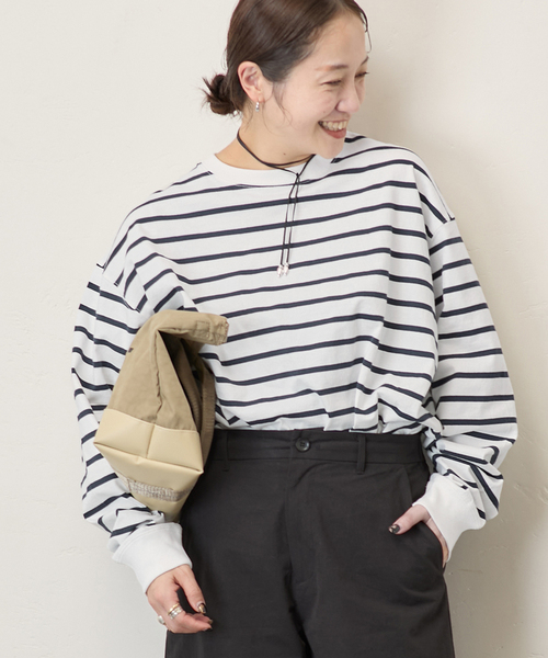 JOURNAL STANDARD(ジャーナルスタンダード)の「《追加3》タックスウェットシャツ(Tシャツ/カットソー・レディース・ブラウン系その他/サックスブルー/ブラック系その他/ダークブルー/ホワイト・FREE)」の5枚目の写真