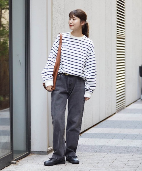 JOURNAL STANDARD(ジャーナルスタンダード)の「《追加3》タックスウェットシャツ(Tシャツ/カットソー・レディース・ブラウン系その他/サックスブルー/ブラック系その他/ダークブルー/ホワイト・FREE)」の8枚目の写真