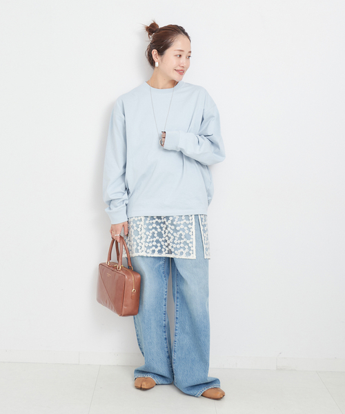 JOURNAL STANDARD(ジャーナルスタンダード)の「《追加3》タックスウェットシャツ(Tシャツ/カットソー・レディース・ブラウン系その他/サックスブルー/ブラック系その他/ダークブルー/ホワイト・FREE)」の7枚目の写真
