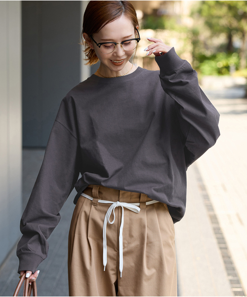 JOURNAL STANDARD(ジャーナルスタンダード)の「《追加3》タックスウェットシャツ(Tシャツ/カットソー・レディース・ブラウン系その他/サックスブルー/ブラック系その他/ダークブルー/ホワイト・FREE)」の20枚目の写真