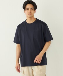 SHIPS Colors:〈接触冷感〉シルケット コットン クルーネック TEE◇