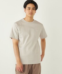 SHIPS Colors:〈接触冷感〉シルケット コットン クルーネック TEE◇