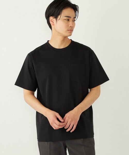 SHIPS Colors:〈接触冷感〉シルケット コットン クルーネック TEE◇（T
