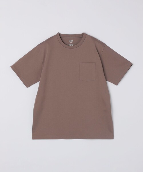 SHIPS Colors(シップス カラーズ)の「SHIPS Colors:〈接触冷感〉シルケット コットン クルーネック TEE◇(Tシャツ/カットソー・メンズ・ネイビー/ブラック/ライトホワイト/ブラウン/グレー・SMALL/MEDIUM/LARGE/X-LARGE)」の8枚目の写真