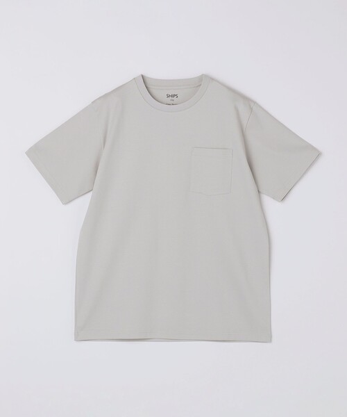 SHIPS Colors(シップス カラーズ)の「SHIPS Colors:〈接触冷感〉シルケット コットン クルーネック TEE◇(Tシャツ/カットソー・メンズ・ネイビー/ブラック/ライトホワイト/ブラウン/グレー・SMALL/MEDIUM/LARGE/X-LARGE)」の10枚目の写真