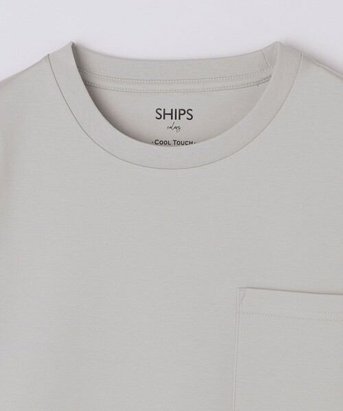 SHIPS Colors(シップス カラーズ)の「SHIPS Colors:〈接触冷感〉シルケット コットン クルーネック TEE◇(Tシャツ/カットソー・メンズ・ネイビー/ブラック/ライトホワイト/ブラウン/グレー・SMALL/MEDIUM/LARGE/X-LARGE)」の12枚目の写真
