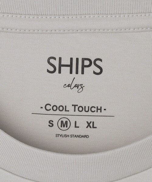 SHIPS Colors(シップス カラーズ)の「SHIPS Colors:〈接触冷感〉シルケット コットン クルーネック TEE◇(Tシャツ/カットソー・メンズ・ネイビー/ブラック/ライトホワイト/ブラウン/グレー・SMALL/MEDIUM/LARGE/X-LARGE)」の13枚目の写真