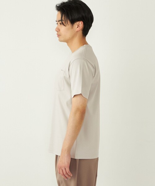SHIPS Colors(シップス カラーズ)の「SHIPS Colors:〈接触冷感〉シルケット コットン クルーネック TEE◇(Tシャツ/カットソー・メンズ・ネイビー/ブラック/ライトホワイト/ブラウン/グレー・SMALL/MEDIUM/LARGE/X-LARGE)」の22枚目の写真