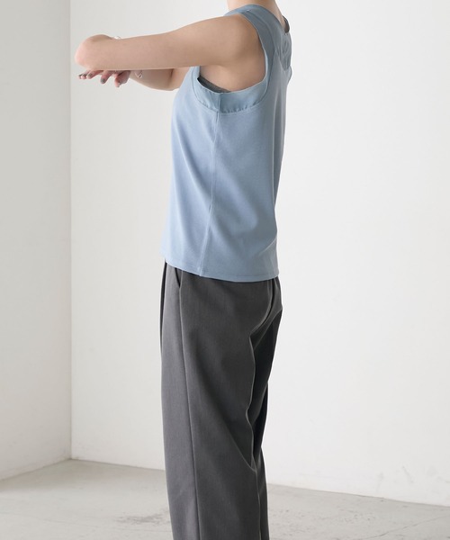 forksy.】シアードッキング リブタンクトップ forksy.│MONO-MART