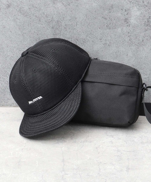 Mr.COVER（ミスターカバー）の「オールパフメッシュ アンパイアキャップ 接触冷感スベリ使用（キャップ・メンズ・ブラック・FREE）」の15枚目の写真