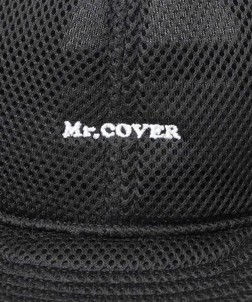 Mr.COVER（ミスターカバー）の「オールパフメッシュ アンパイアキャップ 接触冷感スベリ使用（キャップ・メンズ・ブラック・FREE）」の20枚目の写真