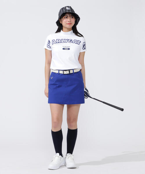 PEARLY GATES(パーリーゲイツ)の「【PEARLY GATES】4WAYリップル半袖ハイネックカットソー(Tシャツ/カットソー・レディース・ネイビー/ホワイト/グリーン・MEDIUM/LARGE)」の6枚目の写真