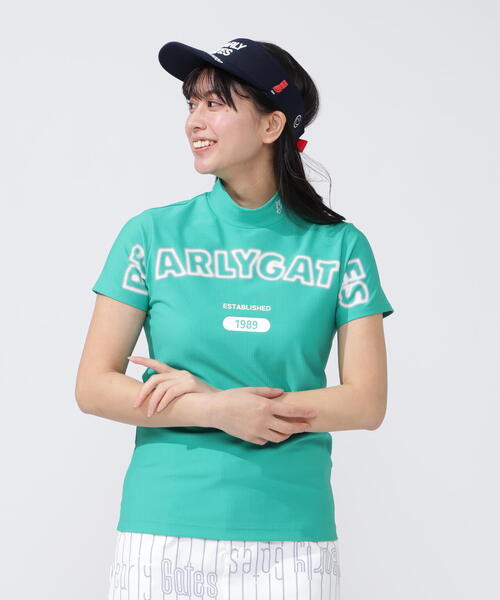 PEARLY GATES(パーリーゲイツ)の「【PEARLY GATES】4WAYリップル半袖ハイネックカットソー(Tシャツ/カットソー・レディース・ネイビー/ホワイト/グリーン・MEDIUM/LARGE)」の16枚目の写真