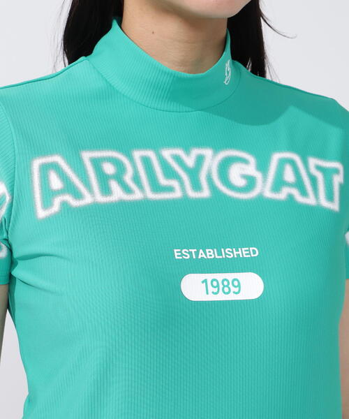 PEARLY GATES(パーリーゲイツ)の「【PEARLY GATES】4WAYリップル半袖ハイネックカットソー(Tシャツ/カットソー・レディース・ネイビー/ホワイト/グリーン・MEDIUM/LARGE)」の21枚目の写真