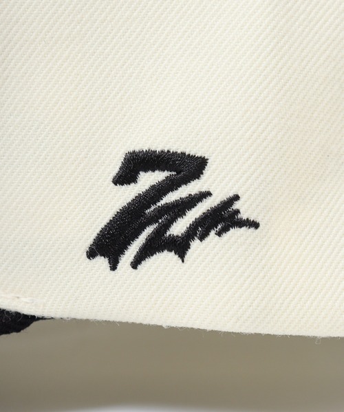 7Union(セブンユニオン)の「7UNION THE DIABLOS ボックスロゴサインローズ 6パネルキャップ(キャップ・メンズ・ブラック/ホワイト×ブラック・FREE)」の9枚目の写真