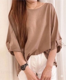 薄手 デザインスリーブ Tシャツ