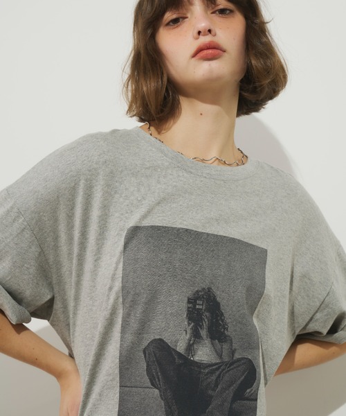 Unitage(ユニテージ)の「グラフィックフォトTEE(Tシャツ/カットソー・レディース・グレー/ホワイト/ピンク・FREE)」の14枚目の写真