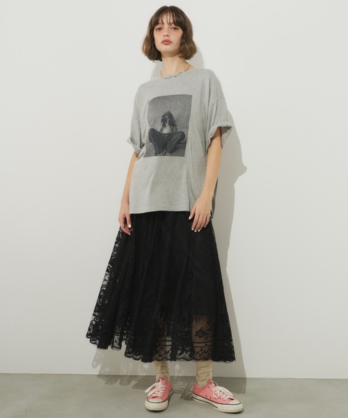 Unitage(ユニテージ)の「グラフィックフォトTEE(Tシャツ/カットソー・レディース・グレー/ホワイト/ピンク・FREE)」の21枚目の写真
