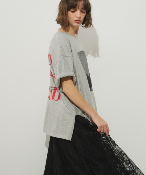 Unitage(ユニテージ)の「グラフィックフォトTEE(Tシャツ/カットソー・レディース・グレー/ホワイト/ピンク・FREE)」の17枚目の写真
