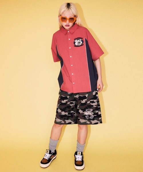 Candy Stripper（キャンディストリッパー）の「CAMOUFLAGE WIDE HALF パンツ（その他パンツ・レディース・ブルー/カーキ/ブラック・FREE）」の14枚目の写真