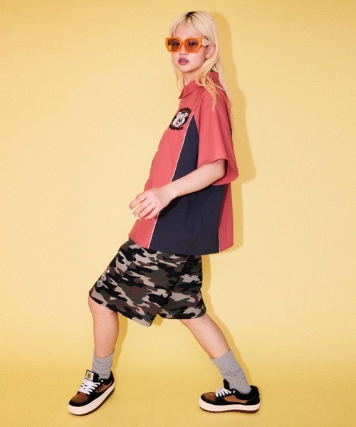 Candy Stripper（キャンディストリッパー）の「CAMOUFLAGE WIDE HALF パンツ（その他パンツ・レディース・ブルー/カーキ/ブラック・FREE）」の15枚目の写真